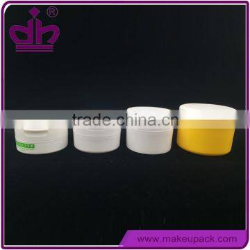 Bulk cheap flip top cap plastic jars for cosmetic products
