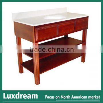 48" Bathroom Vanity Cabinet With Wooden Shelf photo-4