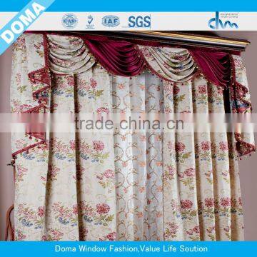 2015 New Design Polyesterem Broidered Double Layer Panel Curtain