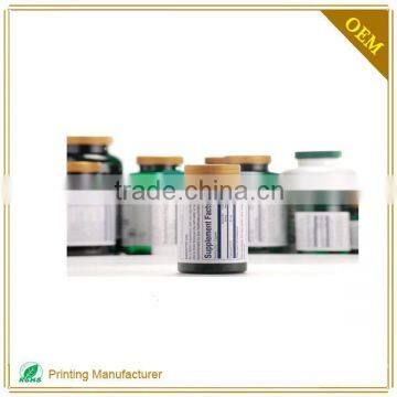 OEM Accept Custom medicine brand sticker with detailed drug instructions