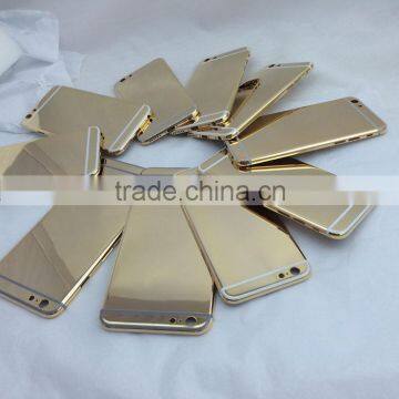 for iphone 6 plus 24k karat carat gold housing back cover