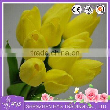 Tulip Artificial Flower Latex Real Touch Bridal Wedding Bouquet Home Decor