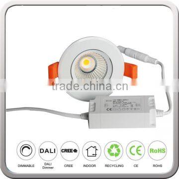 Adjustable Ceiling Recessed Downlight 15 Watt Led Down light COB