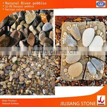 Mixed colors natural river pebbles stones for floor