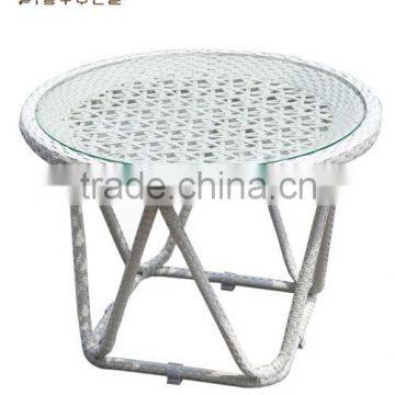 Aluminium frame end coffee Table with glass BJ126