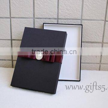 Elegant Black Wedding Invitation Box photo-5