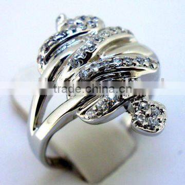 925 sterling silver ring with cz QCR114