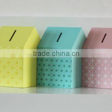 Pink Wooden Piggy Bank photo-4