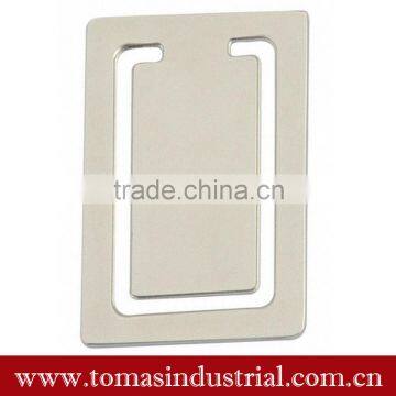 Guangzhou promotional and cheap custom metal bookmark blank