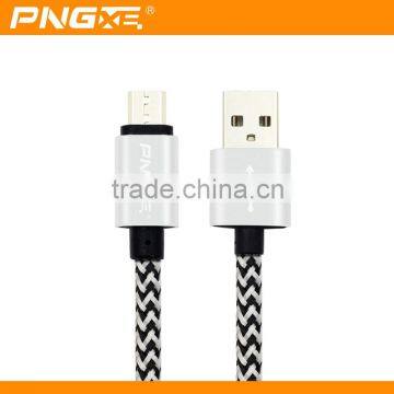 PNGXE hot sale high quality nylon braided usb charger cable for iphone 5 data cable