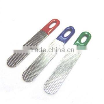 Mini Metal nail file with rubber wrapping handle