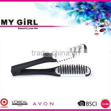 MY GIRL personalized boar bristle lonic ceramic magic straightening brush