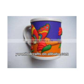 Fashion&Cute vinyl mug with butterfly cup cover