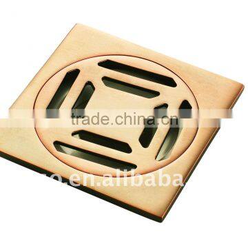 gold color brass floor drainer Z-304