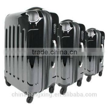 Black shiny pc luggage case for travelling