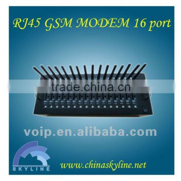 Wholesale,wavecom module,bulk sms device,RJ45 SMS GSM Modem 16 channel