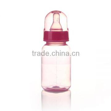 Yiwu new design pink color baby bottle pp plastic newborn baby feeding bottles