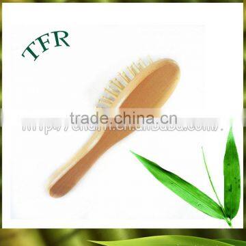 eco friendly bamboo or wooden material massage hairbrush and mini comb