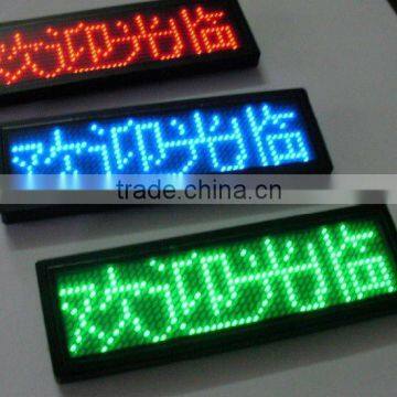 Mini USB Programmable LED Badge Name Tag Sign