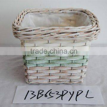 special design wood chip garden basket