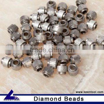 Travertine cutting wire saw beads