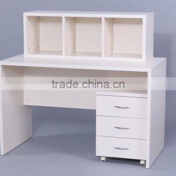 Kid Blue Wooden Classic Study Table Storage Computer PC photo-2