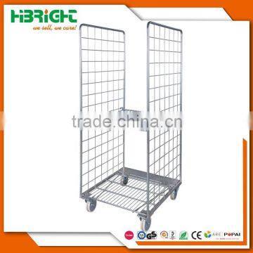 Hot sale nestable 2 sides roll cage metal platform made in China