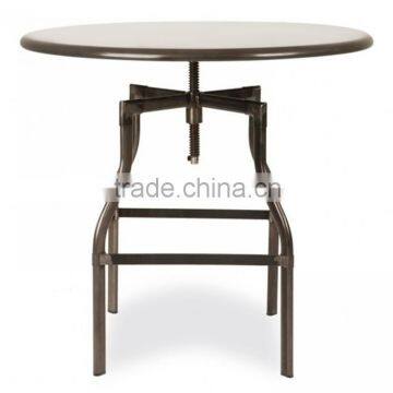 Industrial Vintage Furniture Round Coffee Table, Metal Coffee Table