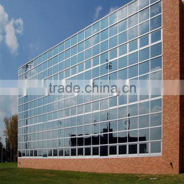 competitive price tempered glass and aluminium curtain wall frame with Australia standard