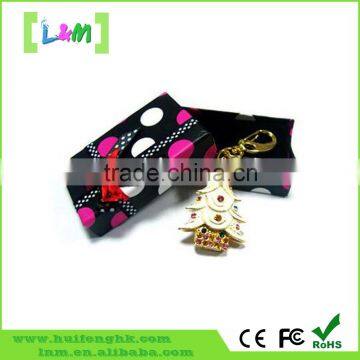 Best gift Christmas tree fashionable usb flash drive/jewelry usb flash drive