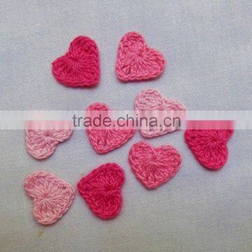 Crochet Heart Appliques,Accessories,Supplies,Wedding,Baby,Valentine photo-2