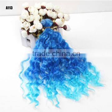25cm Short Rainbow Ombre Braiding Hair Extensions photo-5