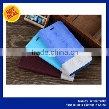 Wallet Leather Case for iPhone 6 Wood Grain Pattern