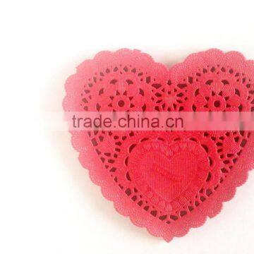 NEW Party Packaging Red Heart Paper Doilies 5" - Set of 200