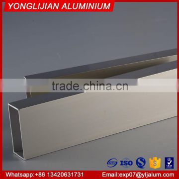 Factory supply anodized champagne aluminum square hollow section