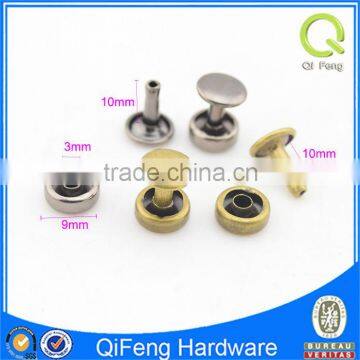 9mm*3mm*10mm silver metal jeans rivets