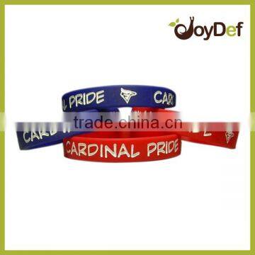 Advertising Debossed Printed Silicone Bracelets