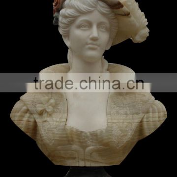 Carved Roman Marble Bust