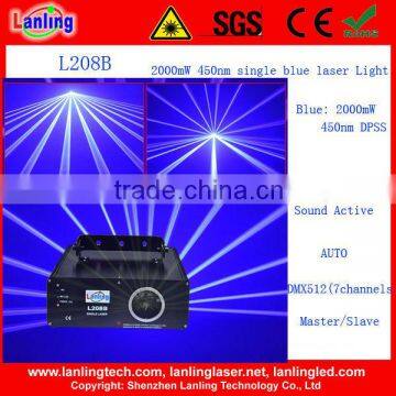 2w Most popular and beautiful blue djs and clubs laser projector