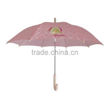 Beautiful barbie doll umbrella for girls safety kid umbrella