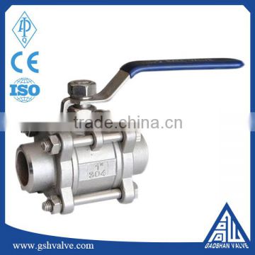 stainless steel 304/316L 3pc inter thread ball valve