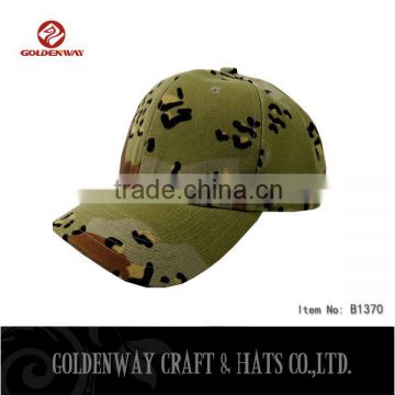 Camouflage Baseball Caps Blank Plain Army Camo Hats for Wholesale