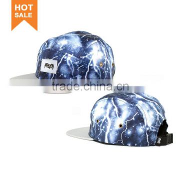 Wholesale custom galaxy camper softtextile design your own 5 panel hat