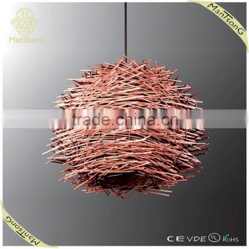 2015 best selling modern handmade rattan art deco pendant lamp