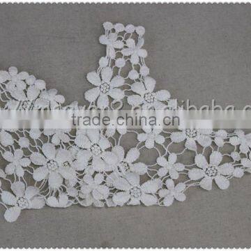 2016 New Wholesale Machine Embroidery Neckline 100% Cotton Crochet Lace Collar photo-3