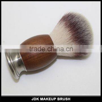 Custom Metal Stand Shaving Kit Wood and Metal Handle Nylon Shaving Brush Set With Razor photo-4