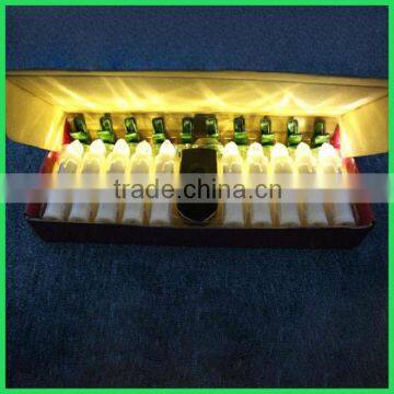 Remote controlled outdoor bright flameless LED candle/bar light