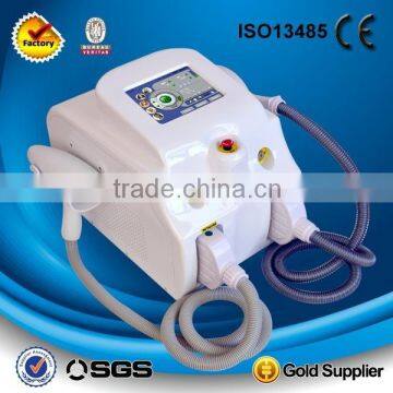 Newest design e-light ipl rf+nd yag laser multifunction machine