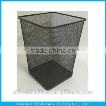 Metal mesh waste paper bin office trash can garbage basket