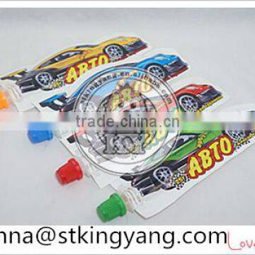 Fruit jam candy with car shape